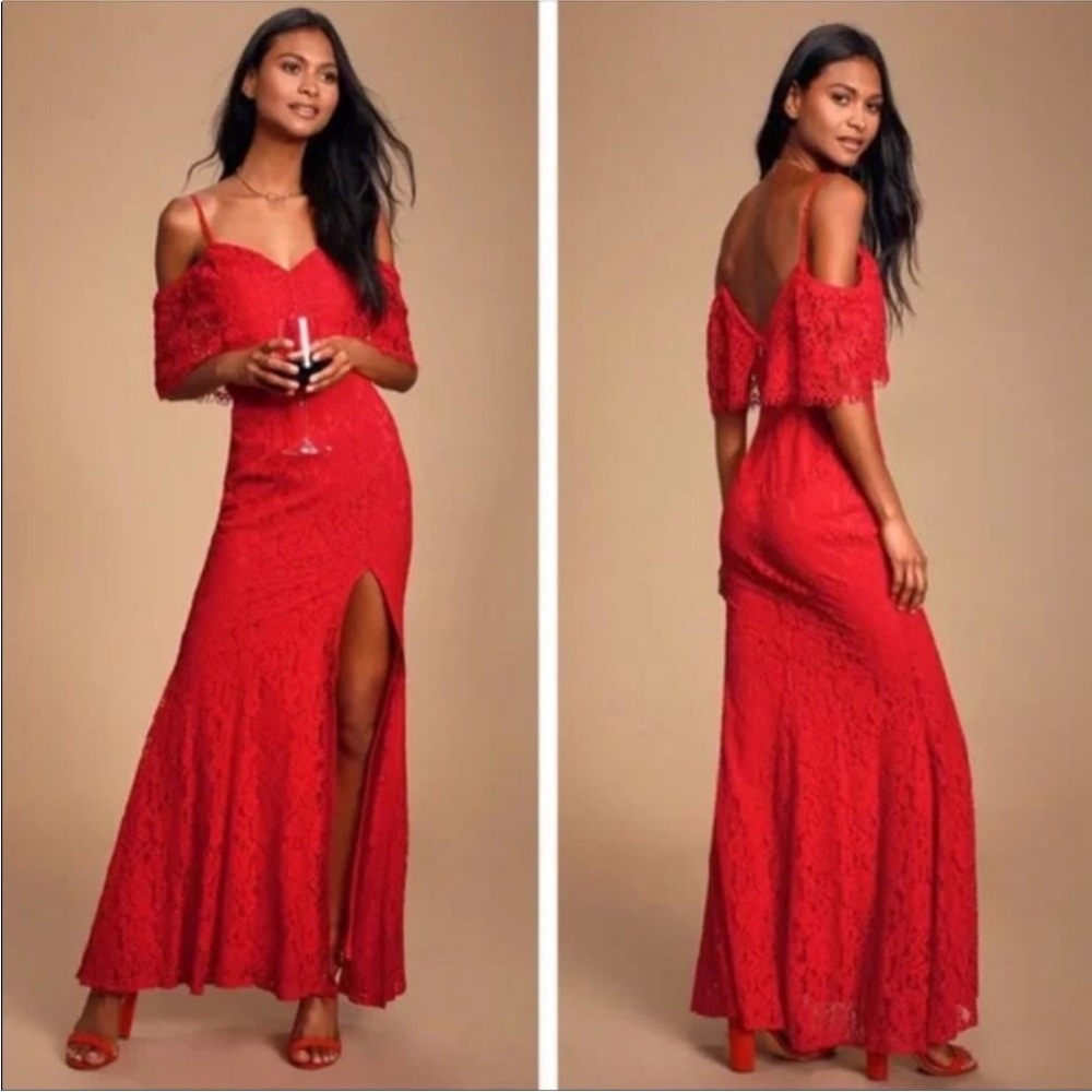 Lulus Lace Off-Shoulder Dress